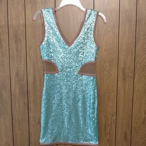 WOW Couture Glitter Blue Medium Dress